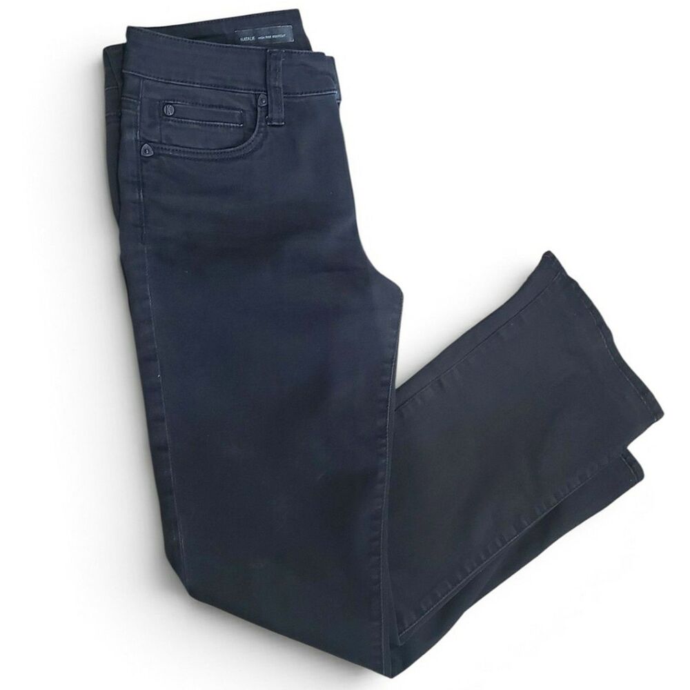 Kut from the Kloth Jeans Natalie High Rise Bootcut Sz. 6 Womens Black Denim - Picture 3 of 14